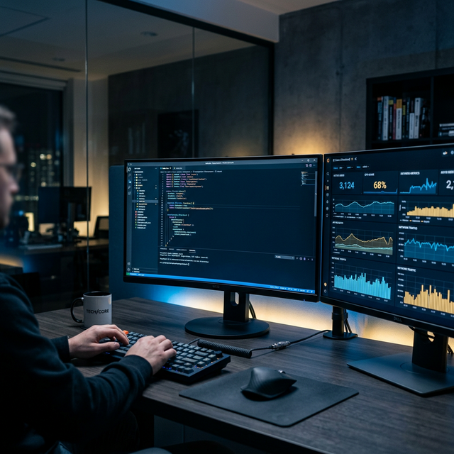 Estación de trabajo tecnológica de Valenzuela Tech Solutions